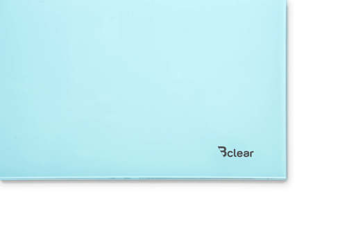 לוח זכוכית מחיק מגנטי מיני תכלת 60×60 ס"מ – Bclear Mini