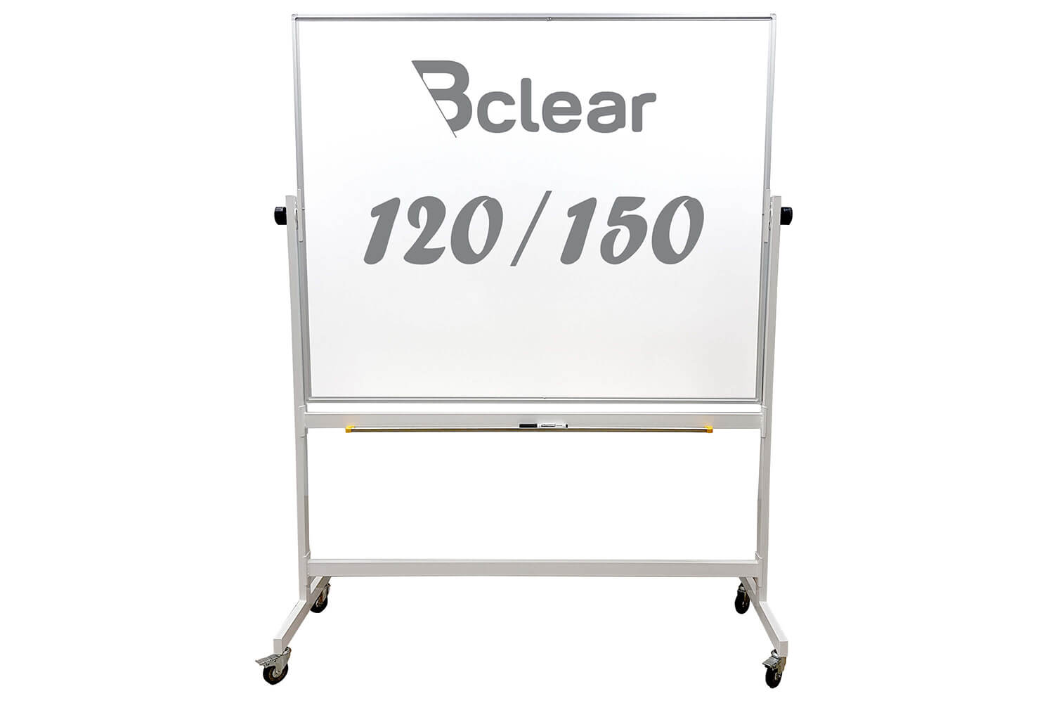 לוח נייד מחיק לבן מגנטי, דו-צדדי 150×120 ס"מ פרימיום – Bclear