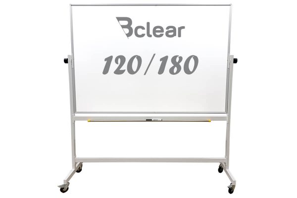 לוח נייד מחיק לבן מגנטי, דו-צדדי 180×120 ס"מ פרימיום – Bclear