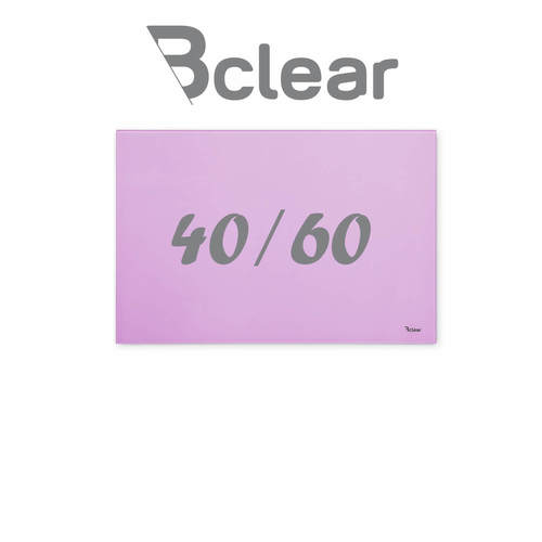 לוח זכוכית מחיק מגנטי מיני סגול 60×40 ס"מ – Bclear Mini