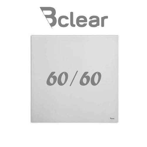לוח זכוכית מחיק מגנטי מיני אפור בהיר 60×60 ס"מ – Bclear Mini