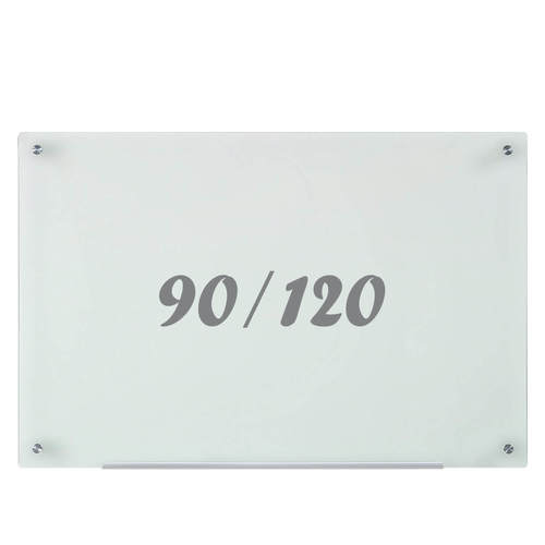 לוח זכוכית מחיק מגנטי חלבי 120×90 ס"מ