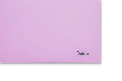 לוח מחיק זכוכית מגנטי צבע סגול 40x60 ס"מ מסדרת Bclear mini תקריב