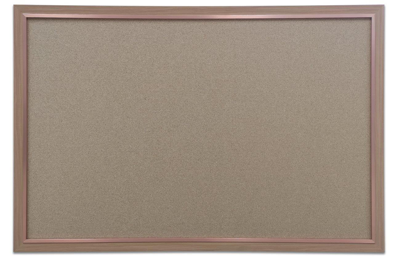 לוח שעם עם מסגרת עץ חומה