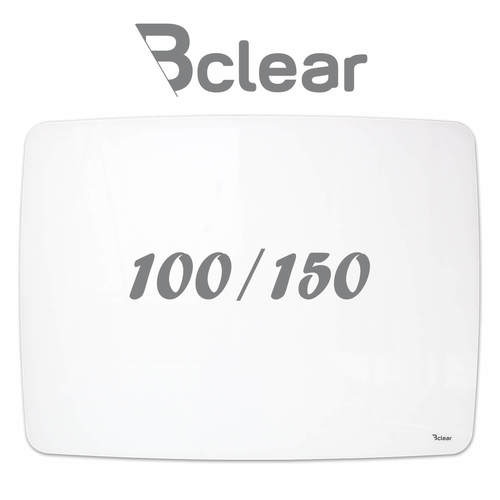 לוח מחיק זכוכית מגנטי 100x150 ס"מ מעוגל בתליה נסתרת