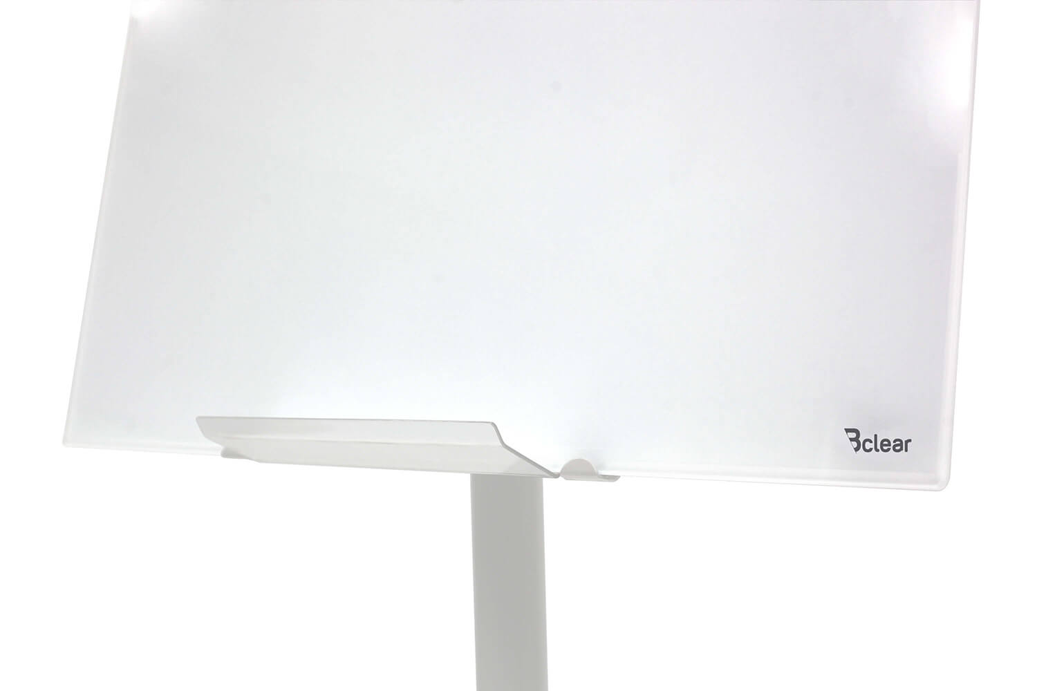 לוח נייד מחיק לבן מגנטי – זכוכית, רגל קרם, פליפצ'ארט – Bclear