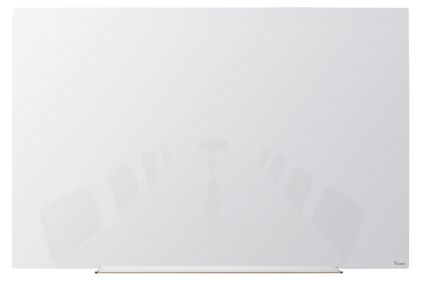 לוח זכוכית מחיק מגנטי תליה נסתרת לבן 120×90 ס"מ – Bclear