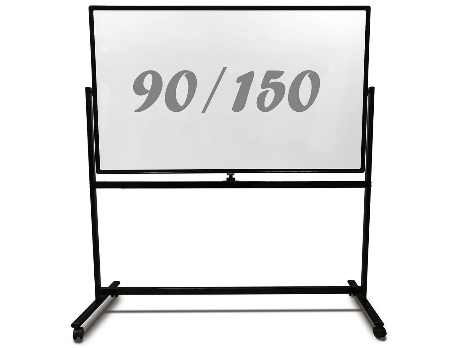 לוח מחיק נייד מסגרת שחורה 90x150