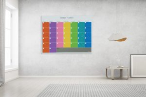 לוח תכנון חודשי צבעוני